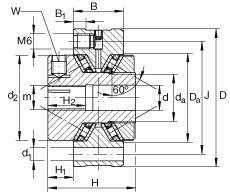 Bearing ZAXFM2075 INA