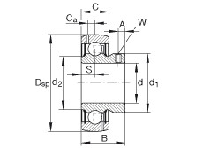 Bearing GAY012-NPP-B-AS2/V INA