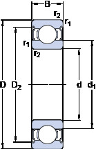 Bearing 61903-2Z SKF