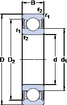 Bearing 634-2RS1 SKF