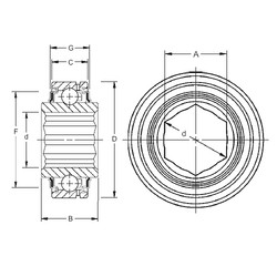 Bearing G206KPP4 Timken