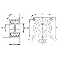 Bearing ZKLR2060-2RS INA