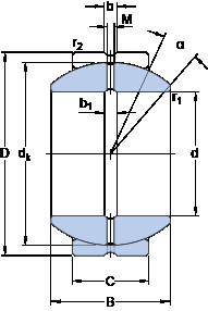 Bearing GEZH 212 ES SKF