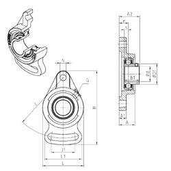 Bearing USFA212 SNR