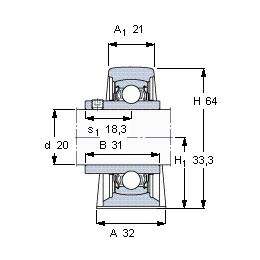 Bearing YAR 204-2FW/VA201 SKF