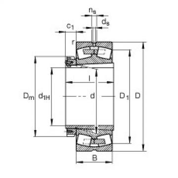 Bearing 239/670-B-K-MB + H39/670-HG FAG