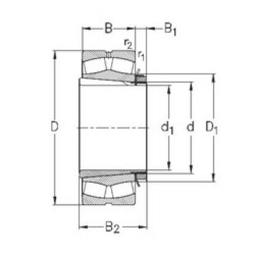 Bearing 23296-K-MB-W33+OH3296-H NKE