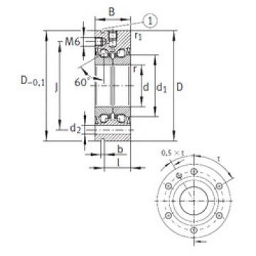 Bearing ZKLF1762-2Z INA