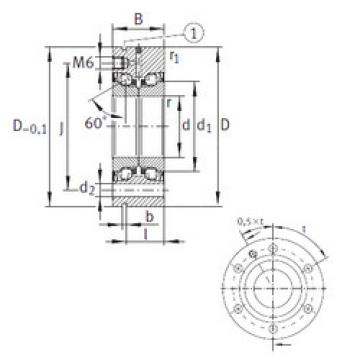 Bearing ZKLF1762-2RS-PE INA