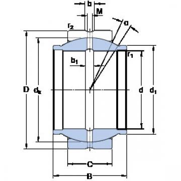 Bearing GEZM 208 ES SKF