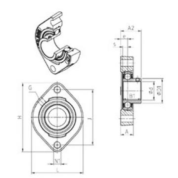 Bearing USFD206M100 SNR